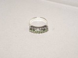 Серебреное кольцо с зелеными гранатами. / Санкт-Петербург